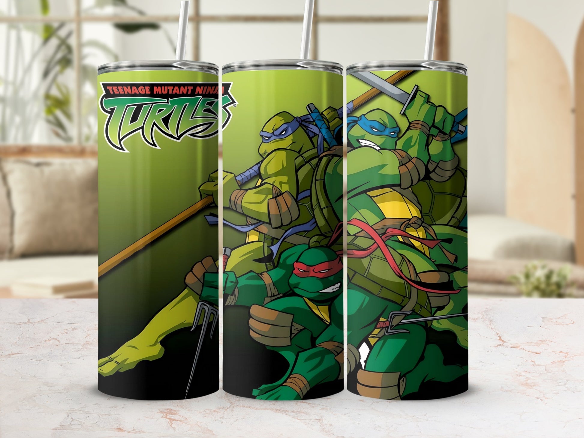 Teenage Mutant Ninja Turtles custom tumbler cup