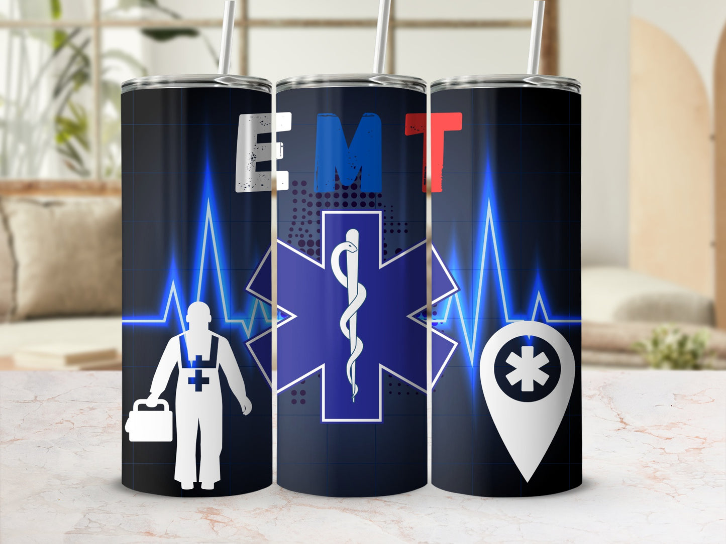 EMT Medical Symbol and Graphics Tumbler