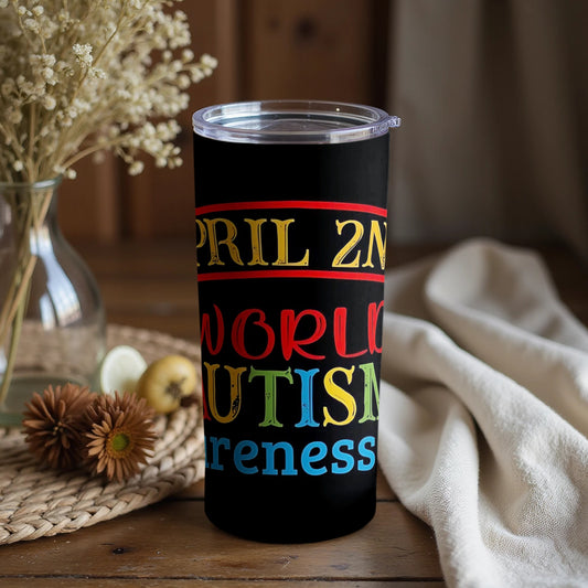 April 2nd World Autism Awareness tumbler
