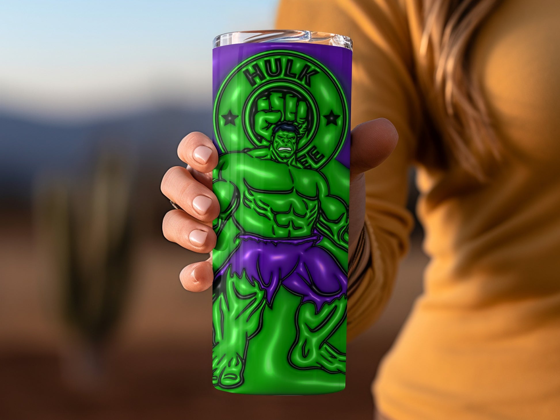 Hulk Themed Tumbler for Fans Large Capacity Cup