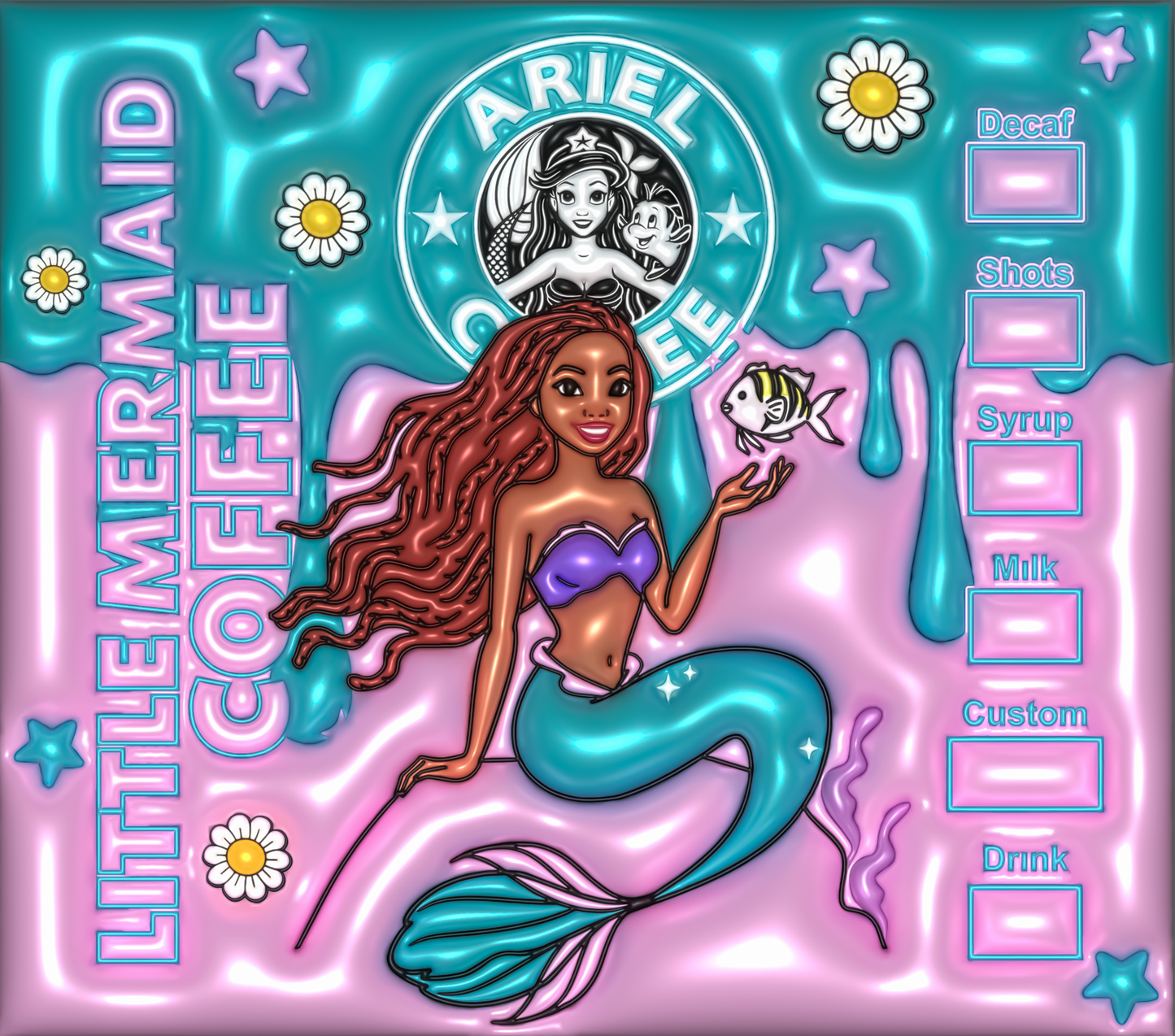 Little Mermaid Starbucks Coffee tumbler