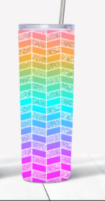 Bright Geometric Tumbler