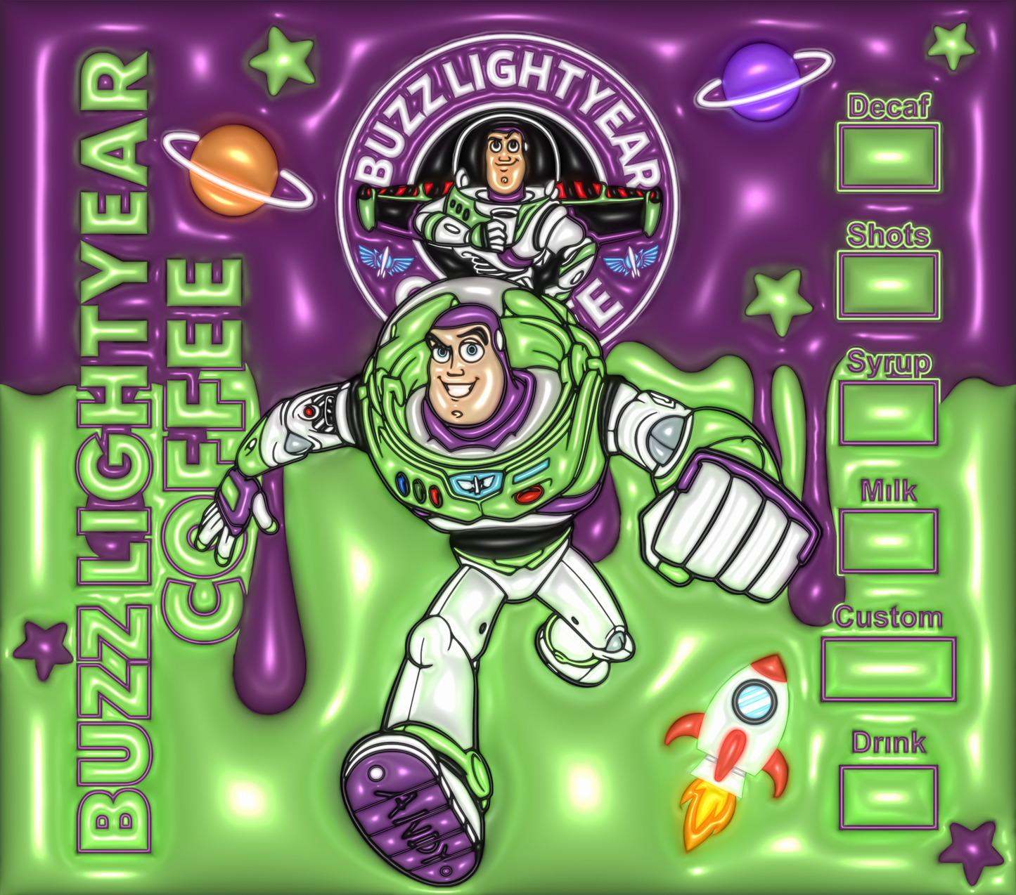 Buzz Lightyear Coffee Starbucks Tumbler