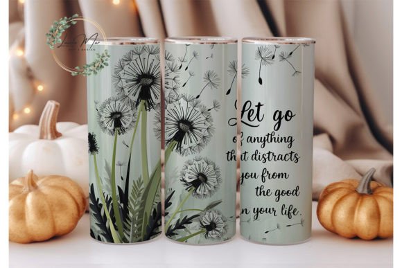 Dandelion Inspirational tumbler