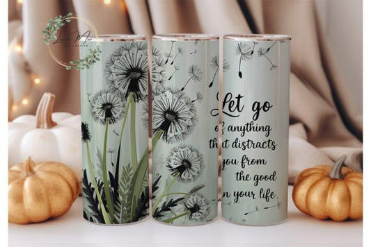 Dandelion Inspirational tumbler