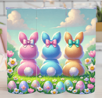 Easter Bunny Butts tumbler