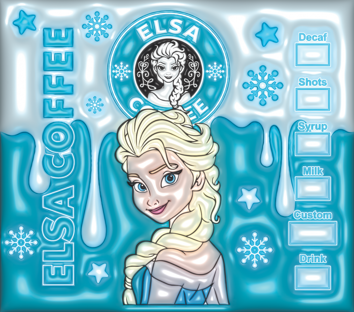 Elsa Starbucks Coffee Tumbler