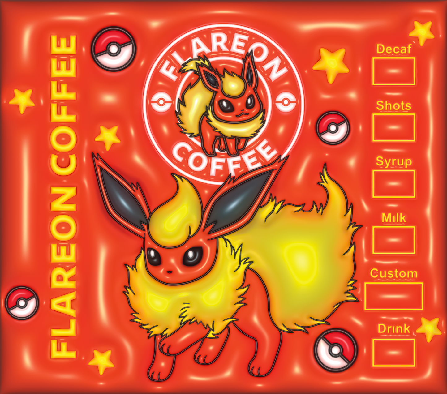 Flareon Coffee Starbucks tumbler