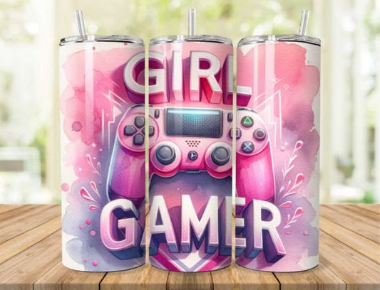 Girl Gamer 20 ounce tumbler