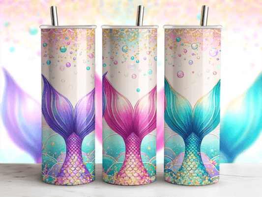 Mermaid tail tumbler