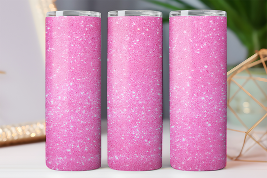 Pink Glitter tumbler