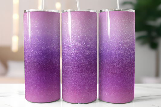 Purple colored Ombre tumbler