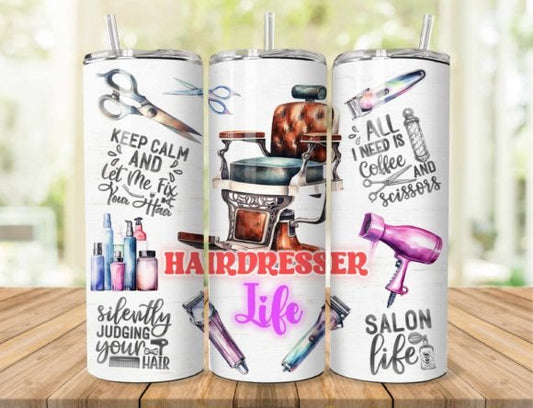 Hairdresser funny tumbler