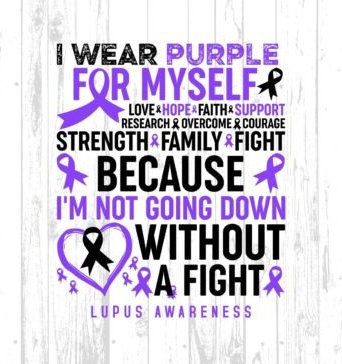 Lupus Tumbler I wear purple