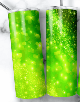Lime Green Holographic Tumbler
