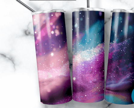 Milky Way Glitter tumbler