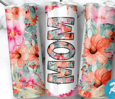 Mom Flower Tumbler