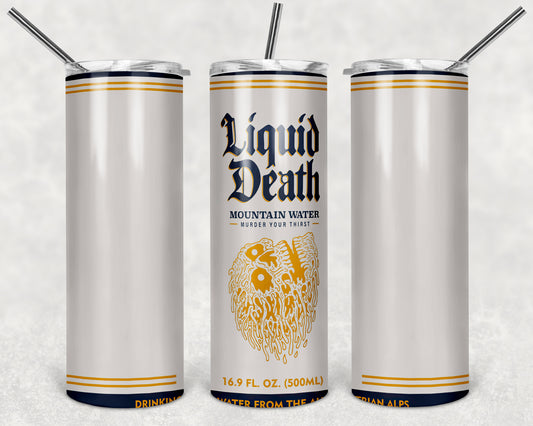 Liquid Death Mountain Water tumbler