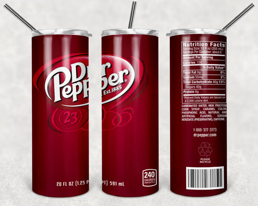Dr. Pepper Soda Tumbler