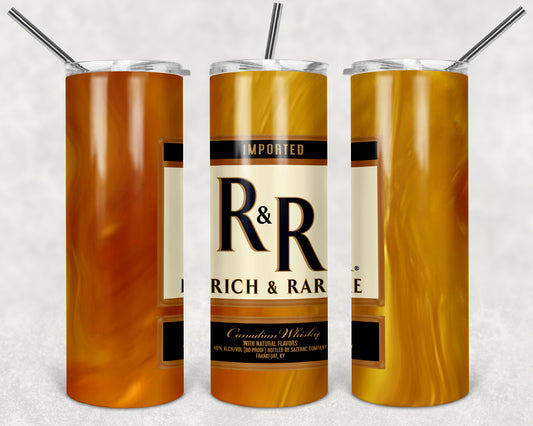Rich and Rare Canadian Whiskey tumbler