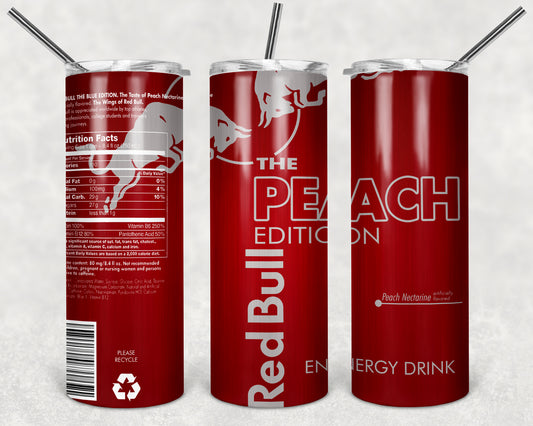 Red Bull Energy Drink The Peach Edition Tumbler