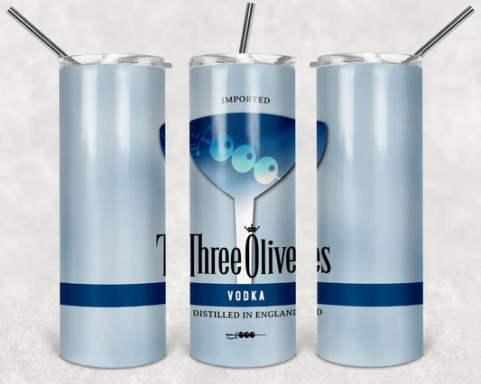 Three Olives Vodka tumbler
