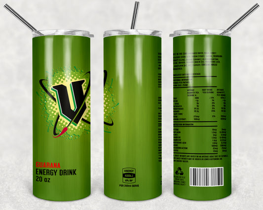 Green V Energy Tumbler