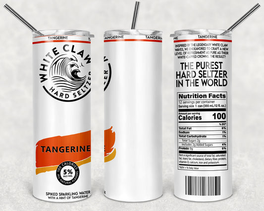 White Claw Tangerine Hard Seltzer Tumbler