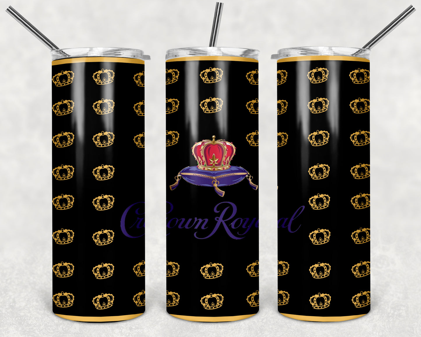 Crown Royal Black and Gold tumbler