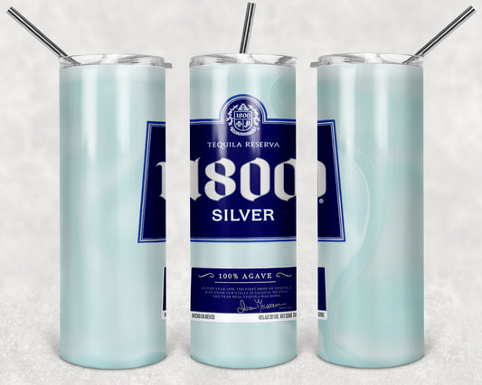 1800 Silver Agave tumbler