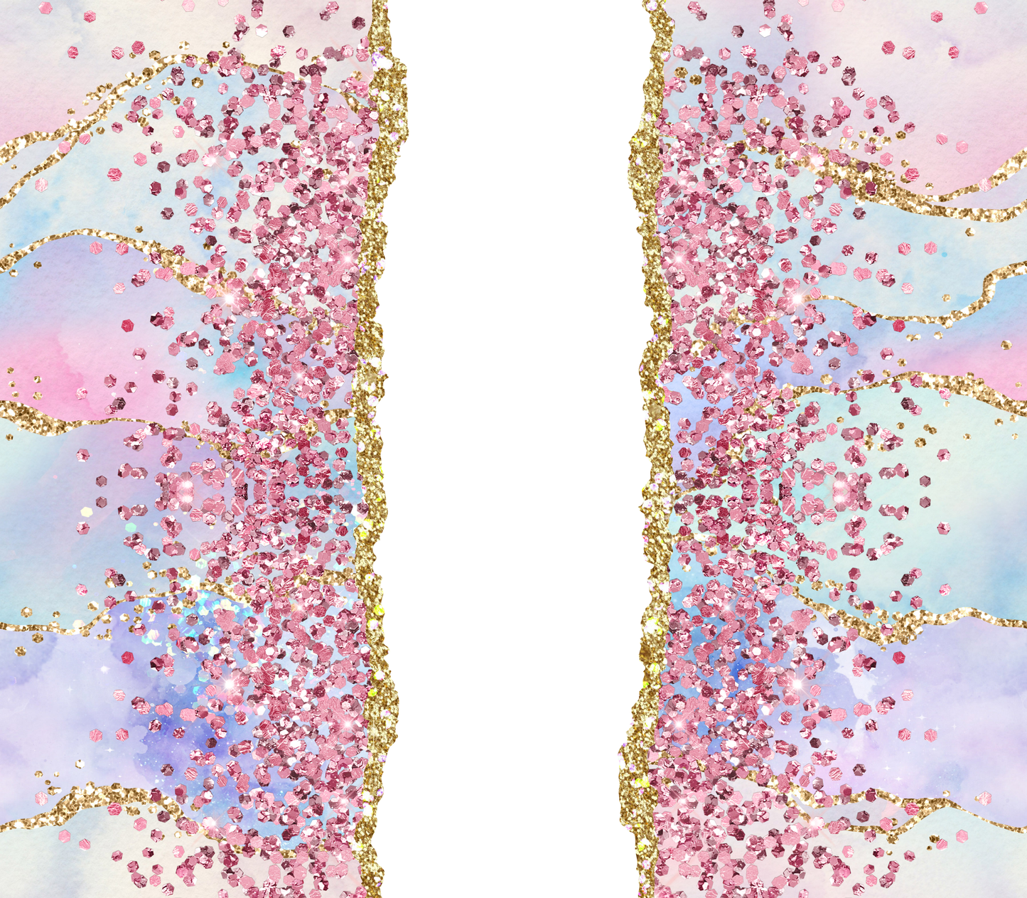 Customized Glitter Holographic tumbler