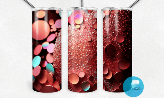 Rose Gold Glitter Tumbler