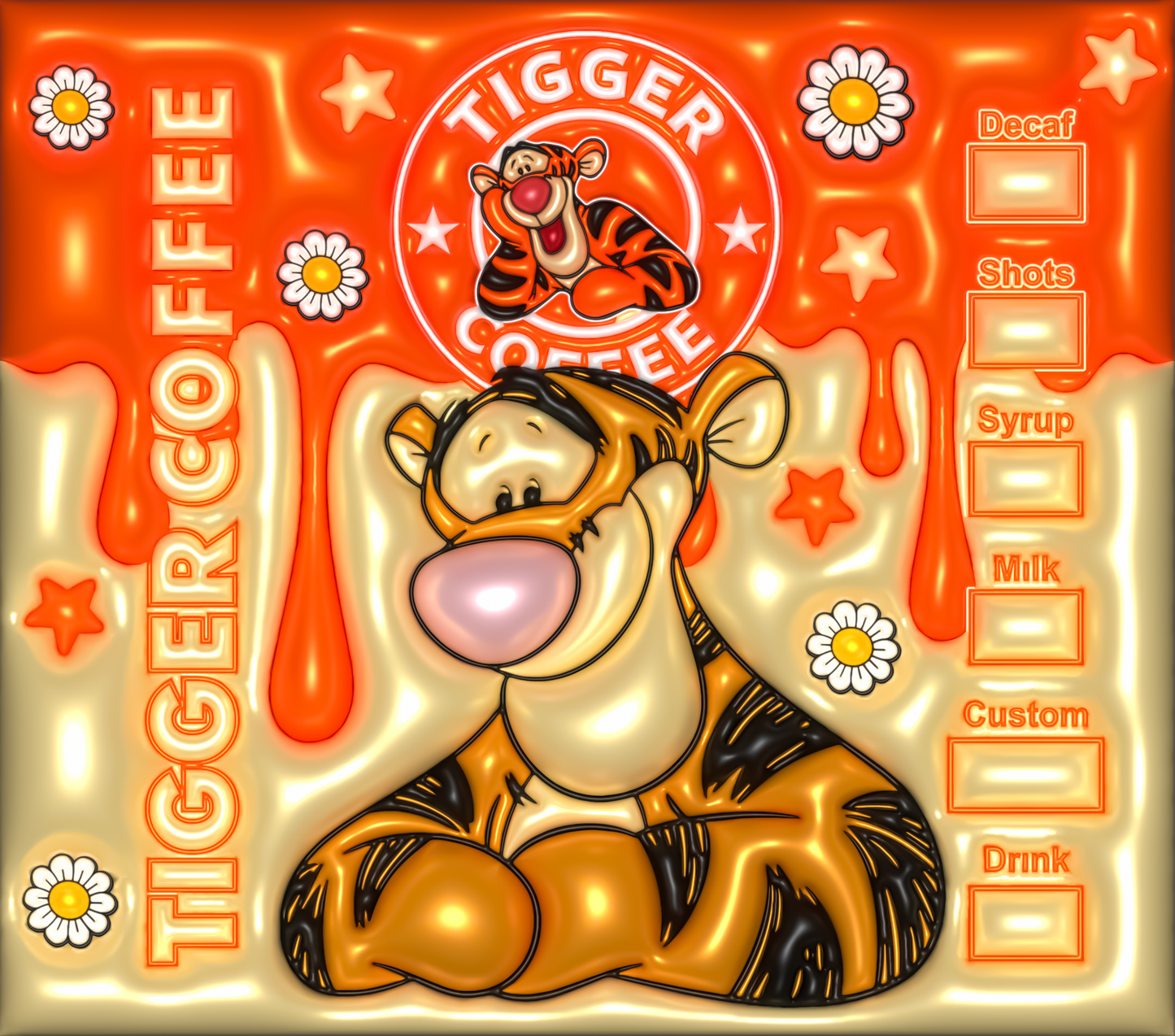 3D Tigger Starbucks Coffee tumbler