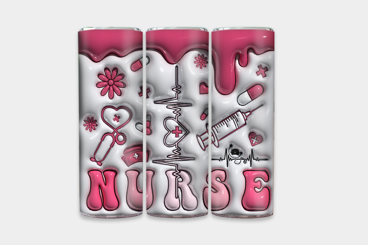 3D Puff Nursing Tumbler Horizontal