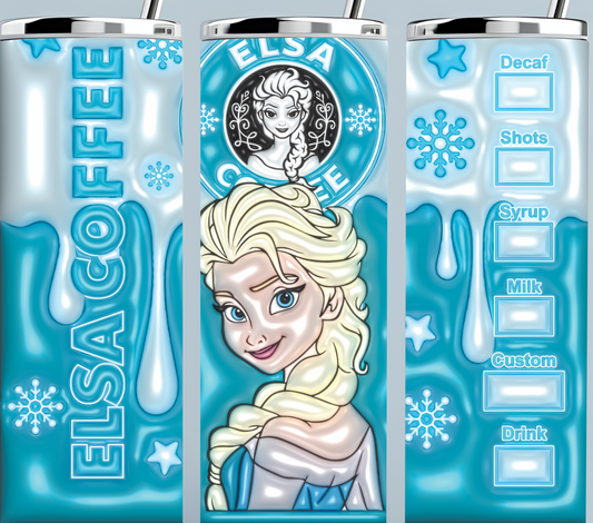 Elsa Starbucks Coffee Tumbler