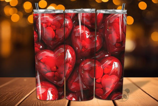 Red Heart Balloons tumbler