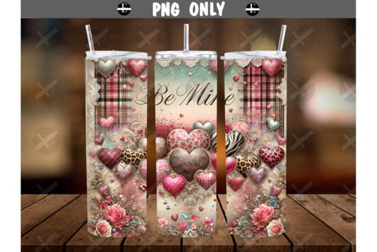 Valentine Hearts Be Mine tumbler