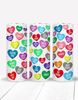 Candy Heart tumbler