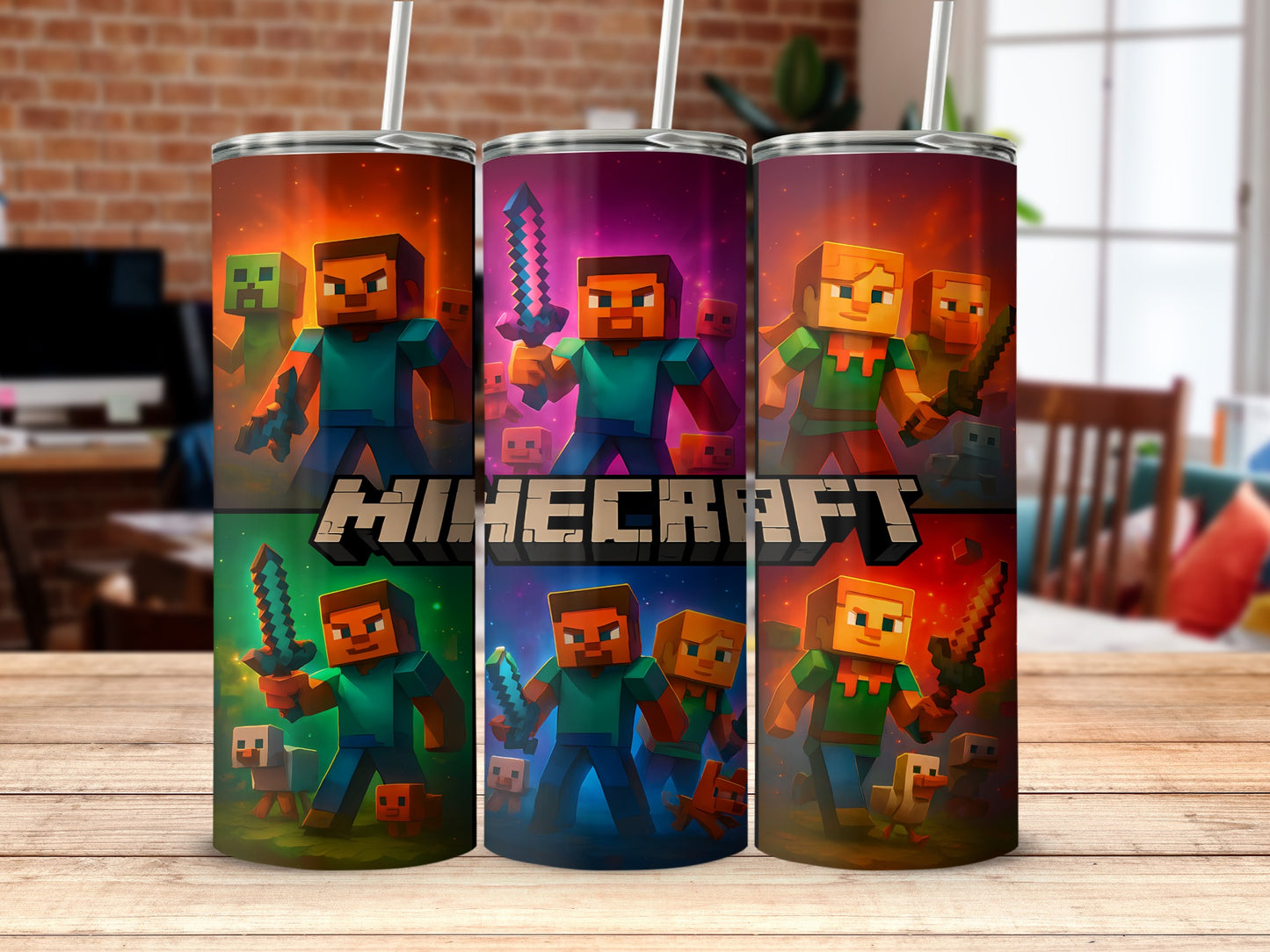 Minecraft Characters Gaming Themed Cup Product