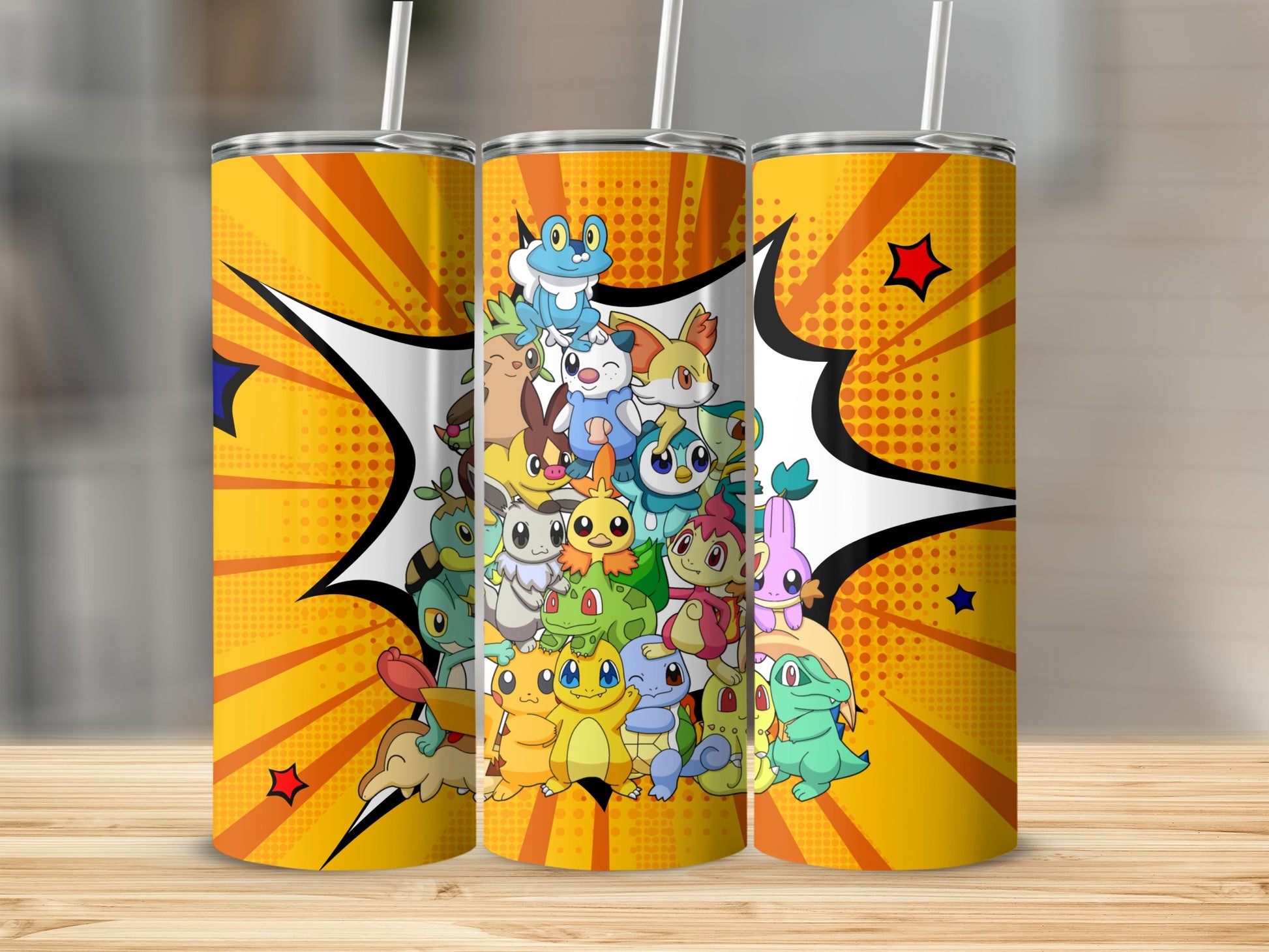 Colorful Cartoon Character Tumbler with Straw Product