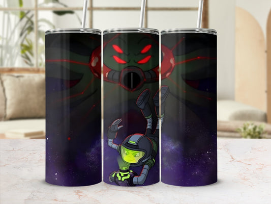 Cosmic Astronaut Adventure Tumbler with Straw Cup