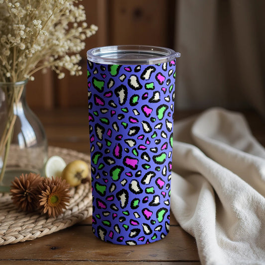 Bright and Colorful Leopard Print Insulated Tumbler