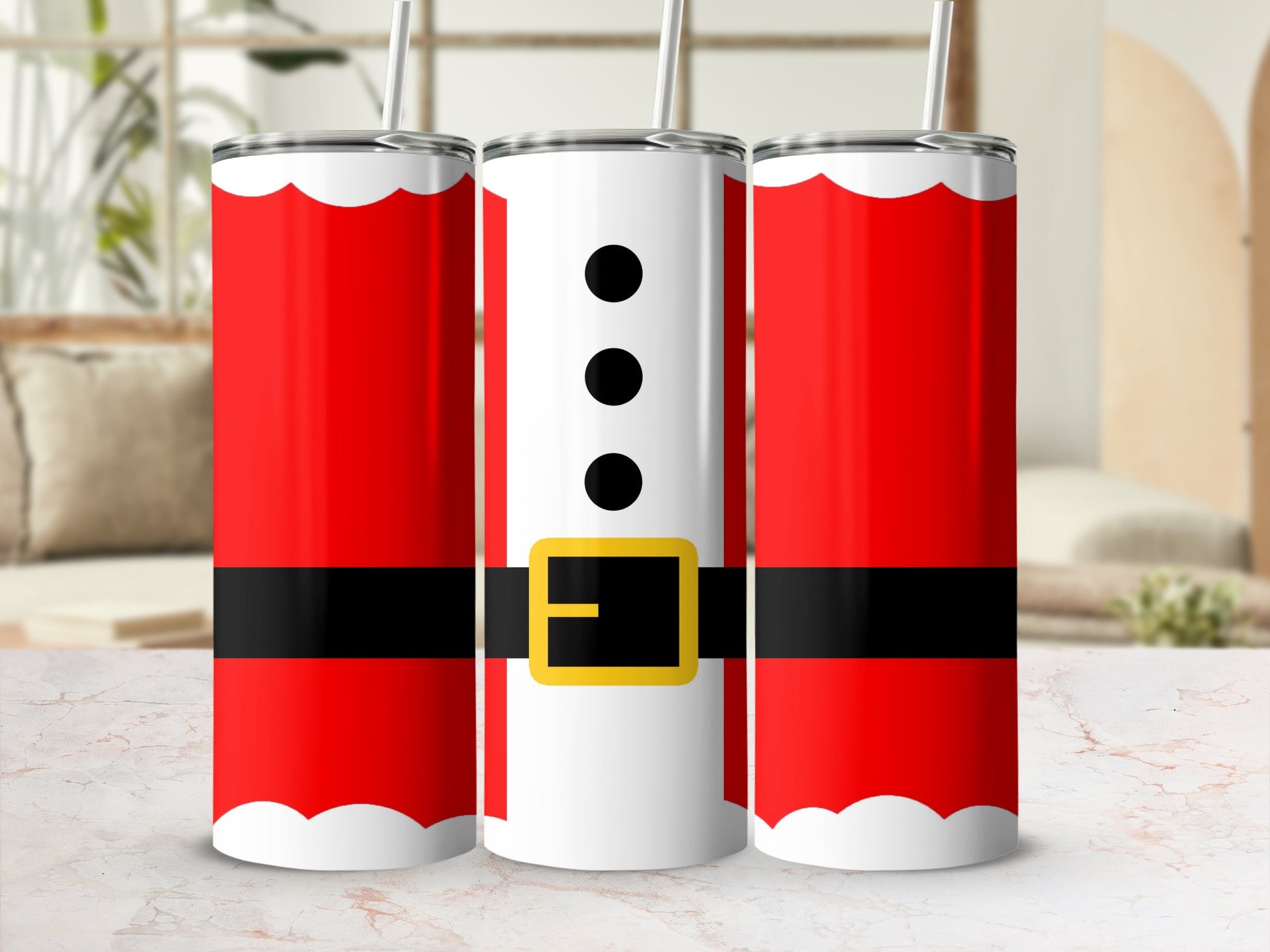 Festive Christmas Santa Suit Design Drink Tumbler product type
