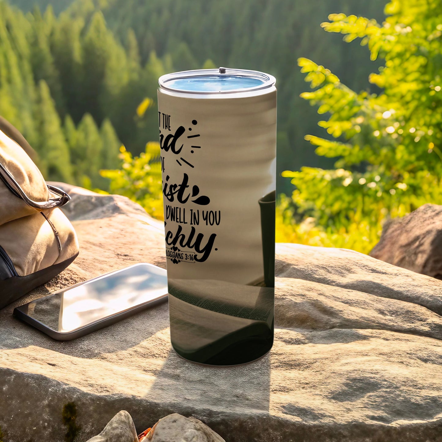Inspirational Bible Verse Insulated Travel Tumbler