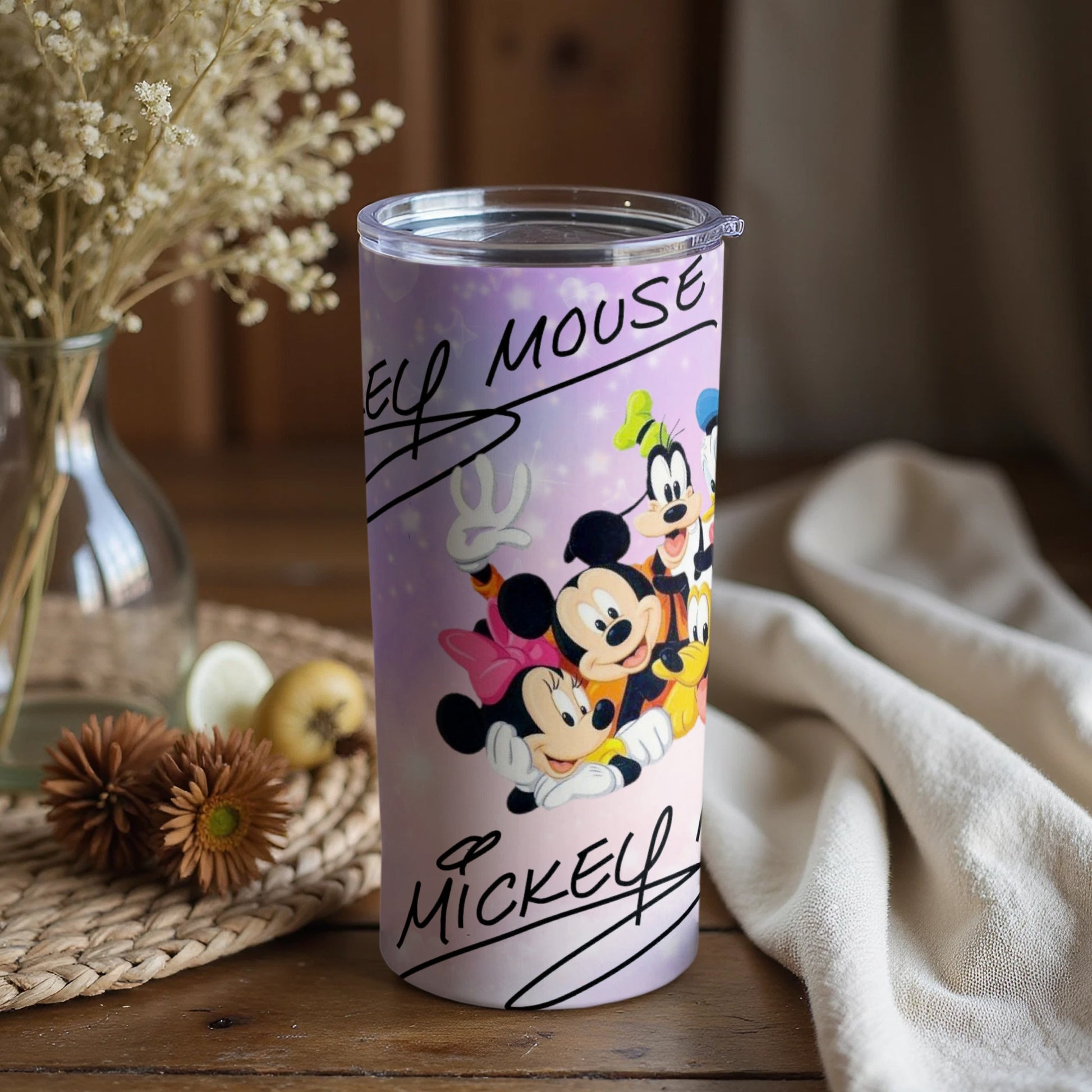 Mickey Mouse Family Tumbler with Signature Graphics