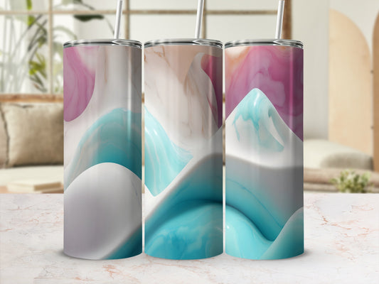 Abstract Mountain Ocean Wave Design product type