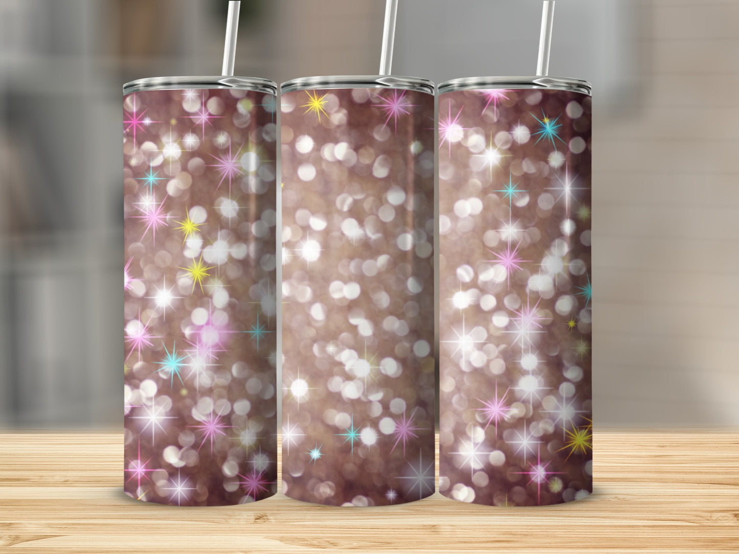 Sparkling Bokeh Light Effect Tumbler Product