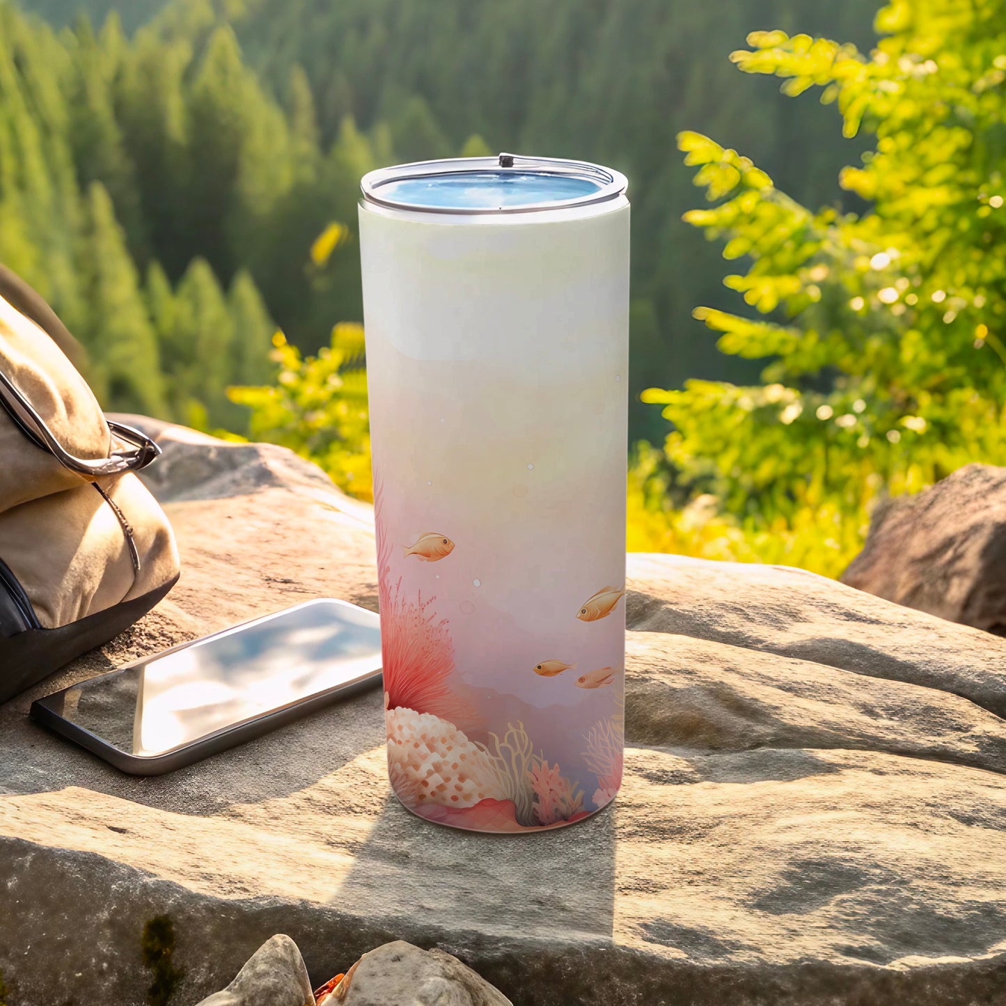 Tropical Fish Coral Reef Design Beverage Tumbler product type