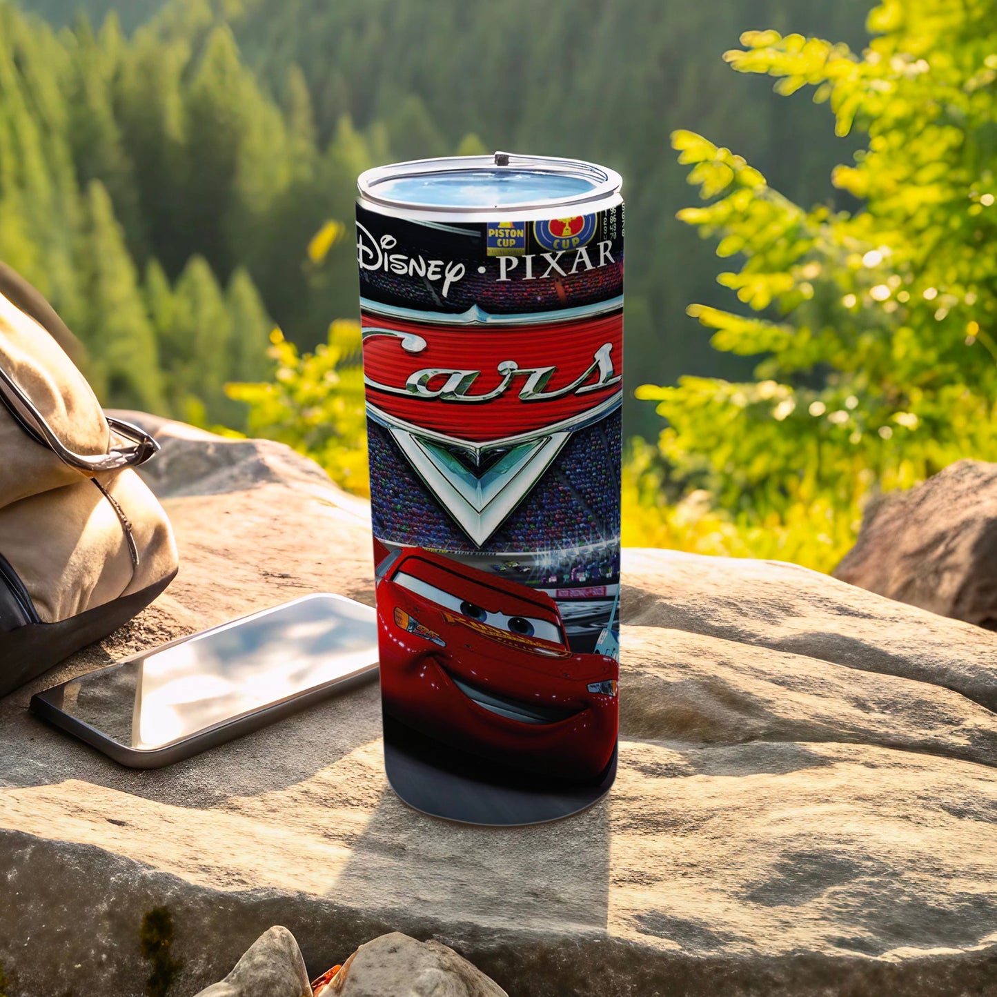 Disney Pixar Cars Piston Cup Design Travel Mug