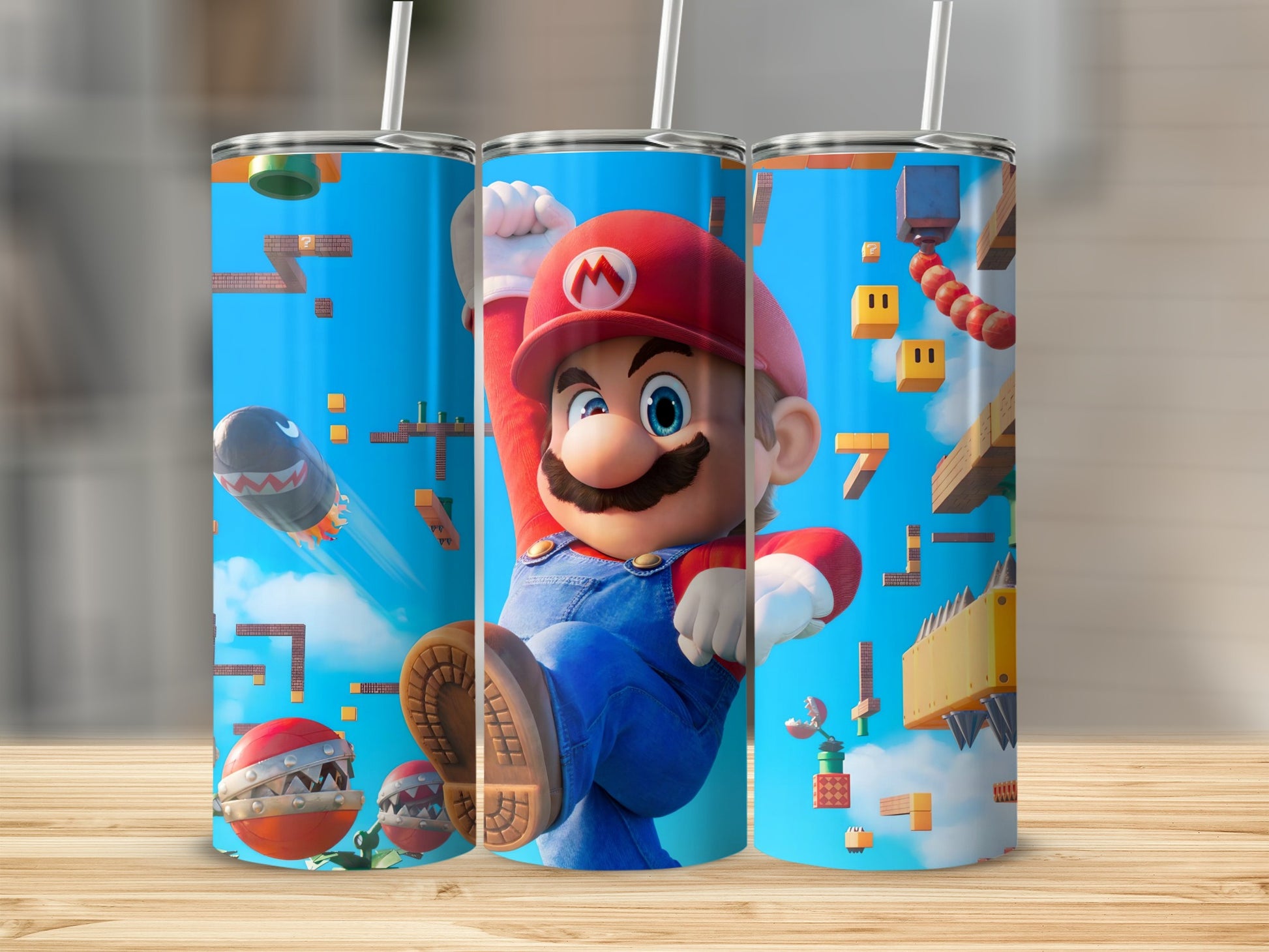 Super Mario Design Insulated Tumbler for Gamers